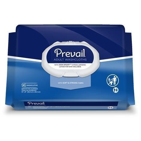 Prevail Adult Washcloths - with Aloe, Chamomile and Vitamin E - Medical Department Store