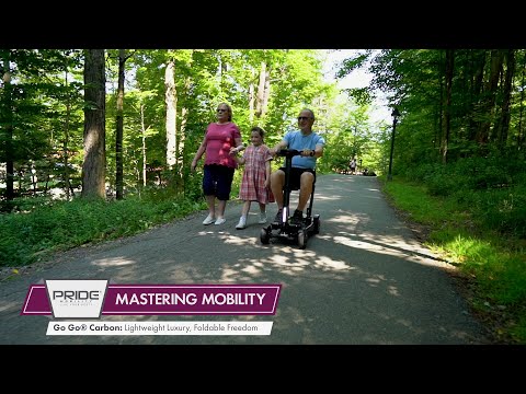 Pride Go-Go Carbon Folding Mobility Scooter – Ultra Lightweight Travel Scooter
