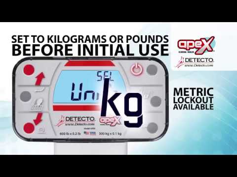 DETECTO APEX Digital Clinical Scale with BMI & Height Measurement