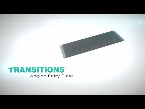 EZ-ACCESS TRANSITIONS Angled Entry Plate – Aluminum Threshold Ramp
