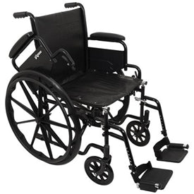 ProBasics Foldable Economy Wheelchair — 41-43 lb standard steel folding manual wheelchair