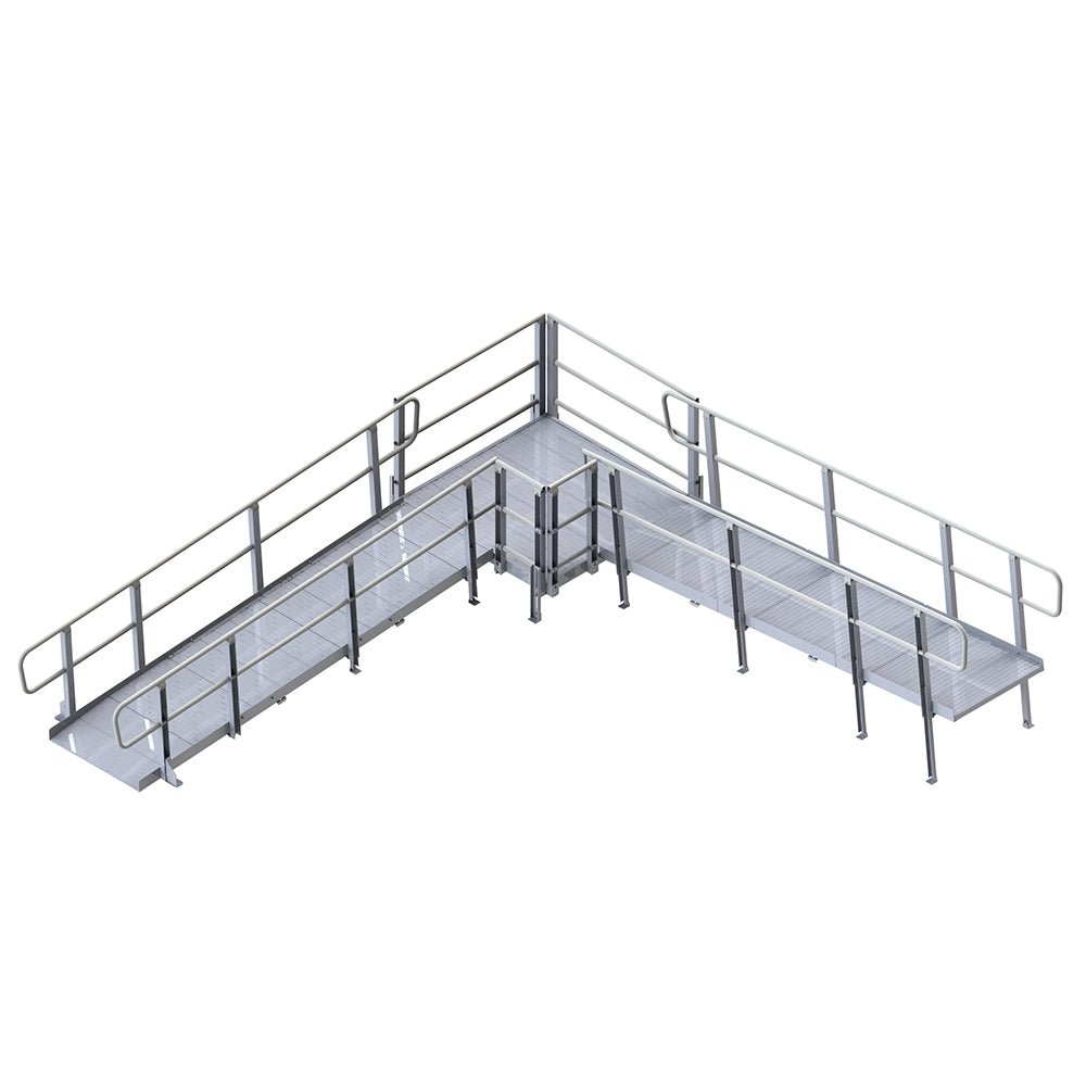PVI Modular XP Ramp (w/ Handrails) 36 Inches Wide - Medical Department Store
