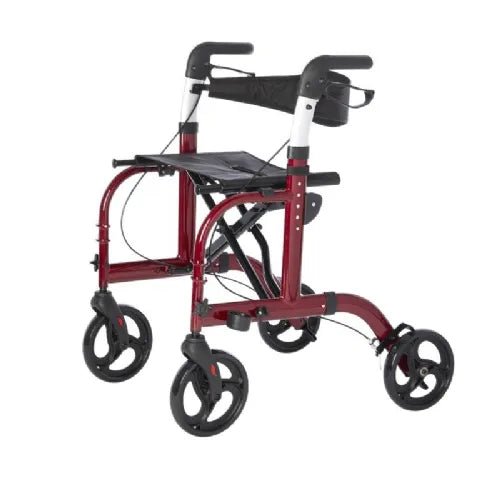 Rhythm Translator Rollator Transport Chair – 16 lb 2 - in - 1 Walker Wheelchair, 300 lb Capacity - Medical Department Store