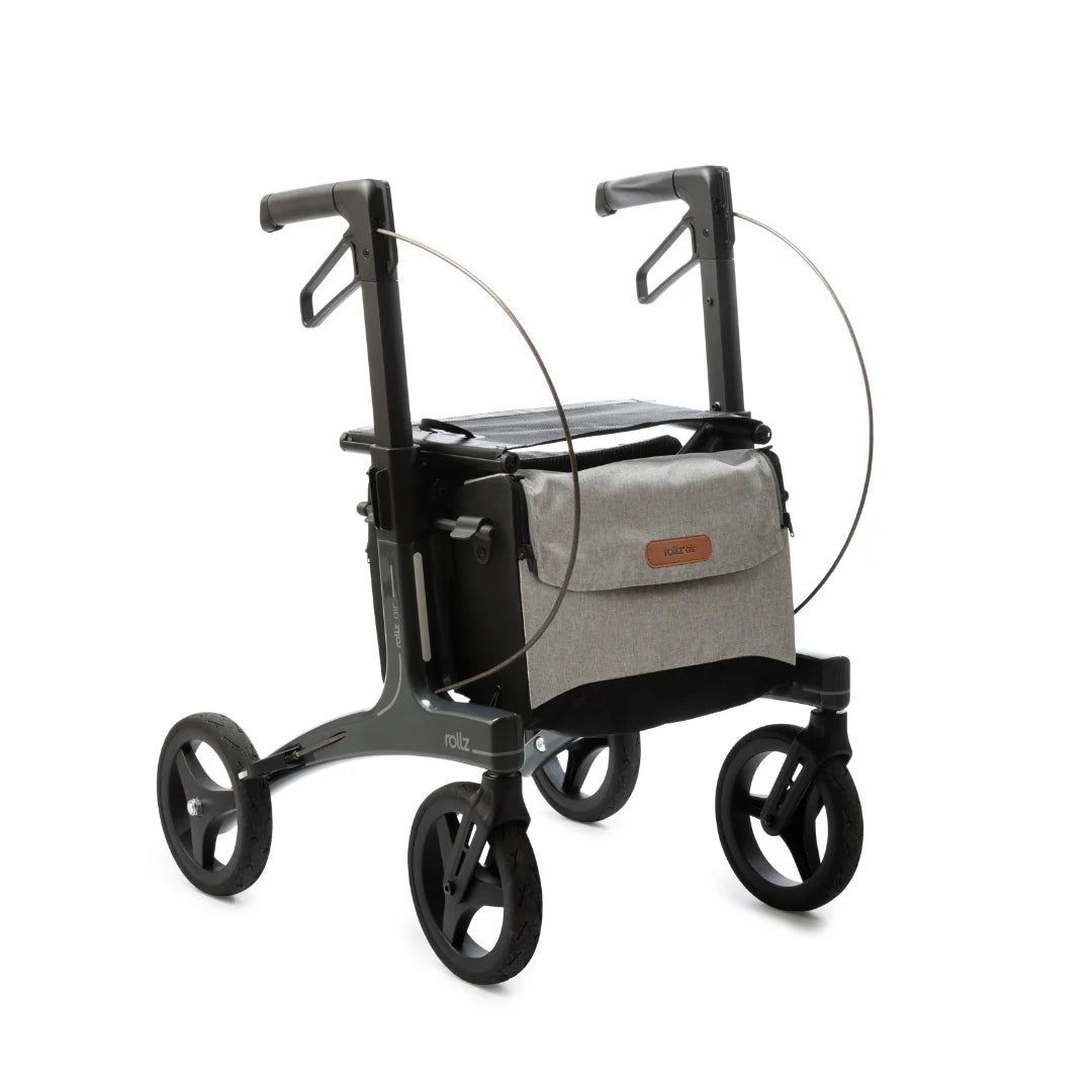 Rollz Air Lightweight Folding Carbon Rollator - Weighs 10.4 lbs - Medical Department Store