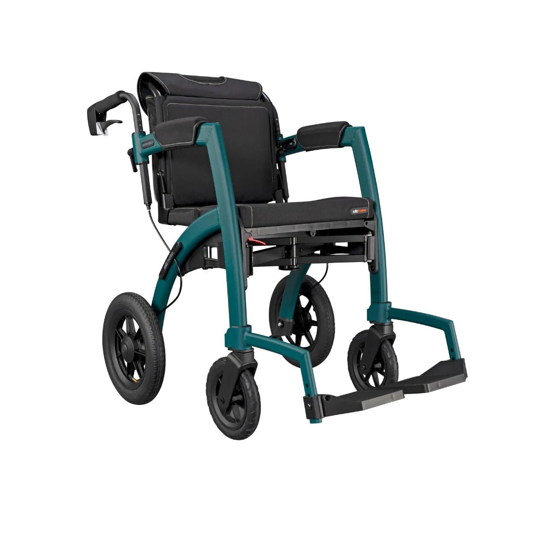 Rollz Motion Performance All - Terrain 2 - In - 1 Rollator Transport Chair - Medical Department Store