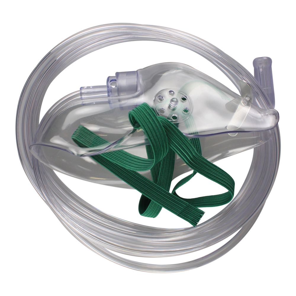 Salter Labs Elongated Medium Concentration Oxygen Mask 8110 with 7 ft Crush Resistant Tubing