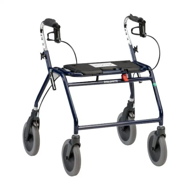 Dolomite Maxi Plus Rollator – Heavy-Duty Bariatric Rollator Walker with Extra-Wide Frame