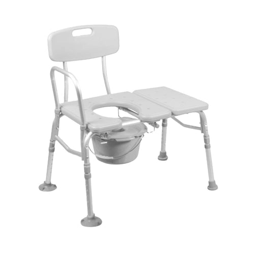 Shower Commode Transfer Bench by Rhythm Healthcare, 300 lb Weight Capacity - Medical Department Store