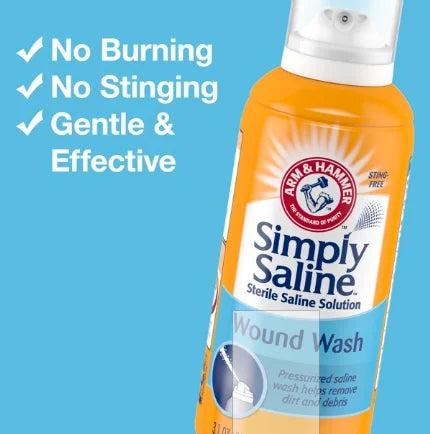 Simply Saline Wound Wash — Sterile First Aid Antiseptic Spray