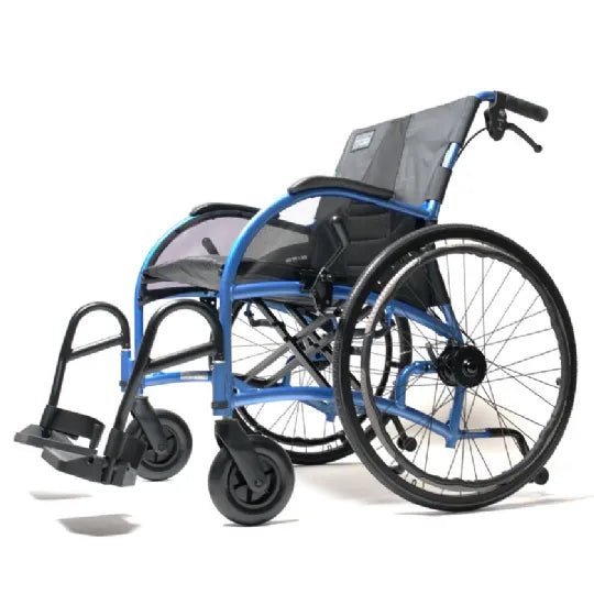 Strongback 24HD Heavy Duty Wheelchair - Folding Wheelchair with 375 Pound Weight Capacity with Ergonomic Seat - Medical Department Store