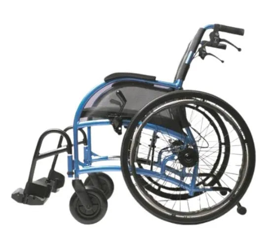 Strongback 24HD Heavy Duty Wheelchair - Folding Wheelchair with 375 Pound Weight Capacity with Ergonomic Seat