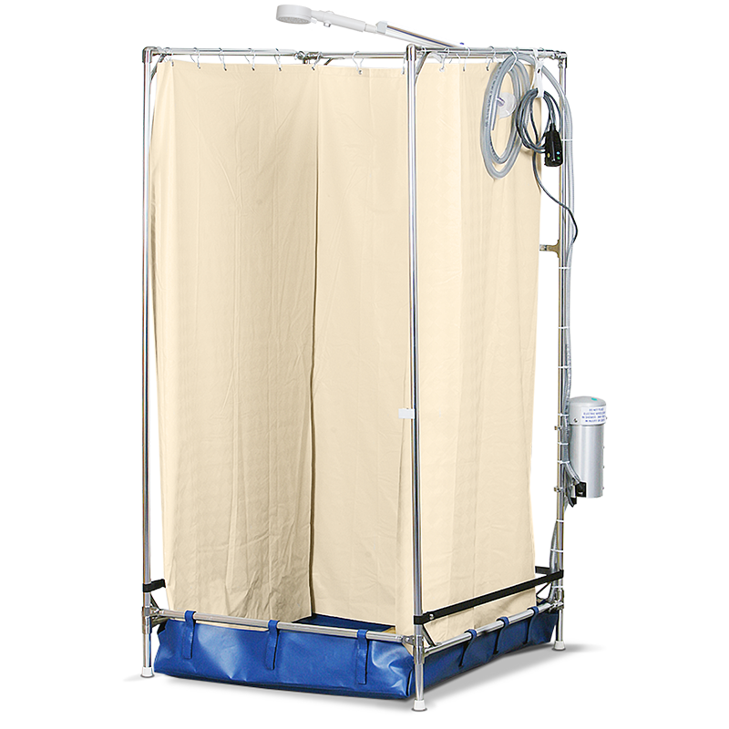 FAWSsit Portable Showers Tall Model – Wheelchair Accessible Portable Shower Stall