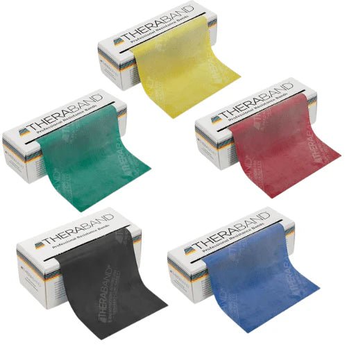 TheraBand 6 Yard Progressive Latex Resistance Exercise Band Rolls - Medical Department Store