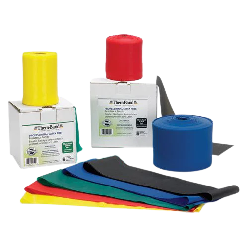 TheraBand 6 Yard Progressive Latex Resistance Exercise Band Rolls