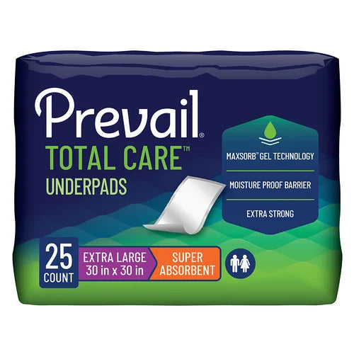 Prevail Underpads - Total Care Super Absorbency