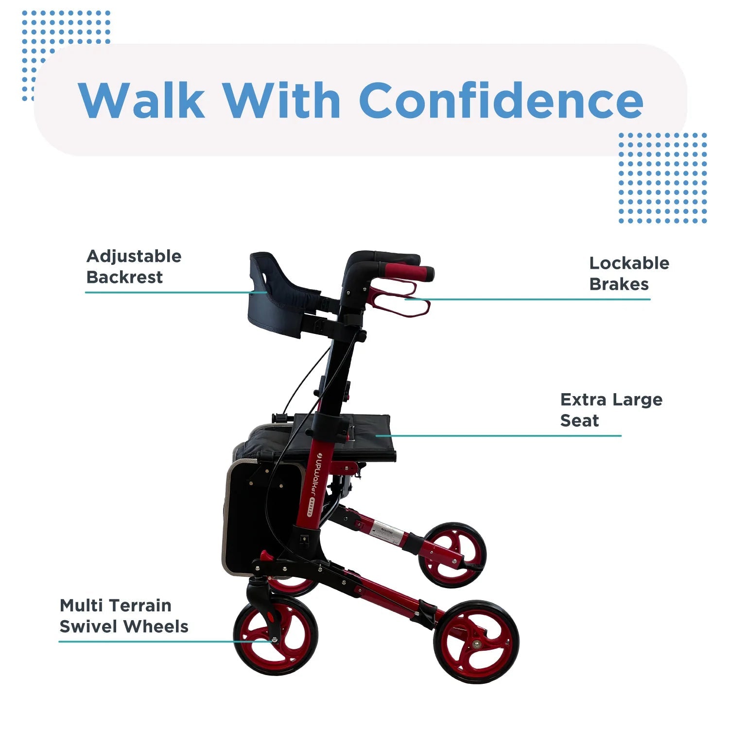UPWalker Breeeze Rollator - Medical Department Store