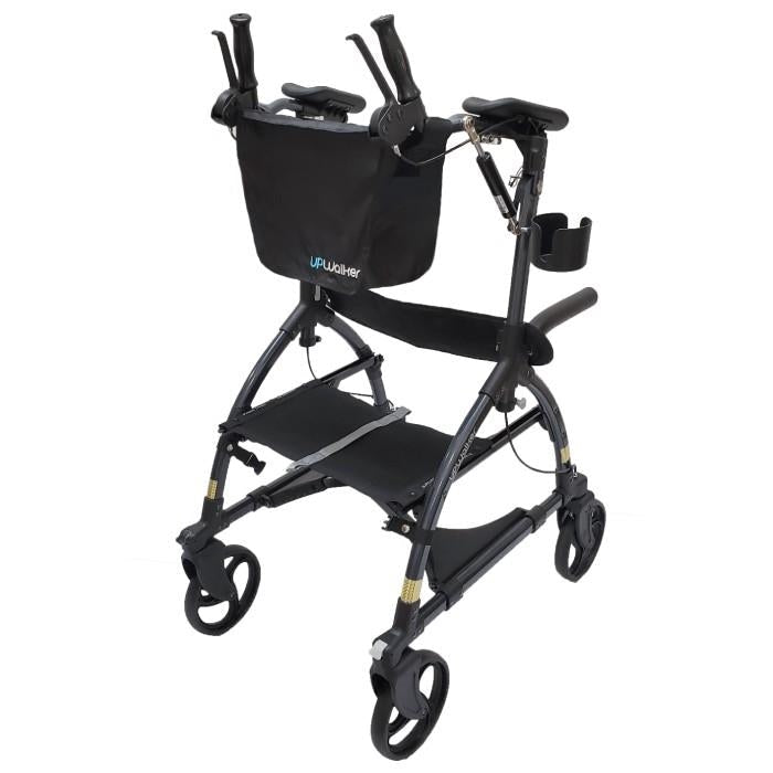 UPWalker CardioAccelerator Upright Walker – Forearm Support Rollator with Upper - Body Exercise - Medical Department Store