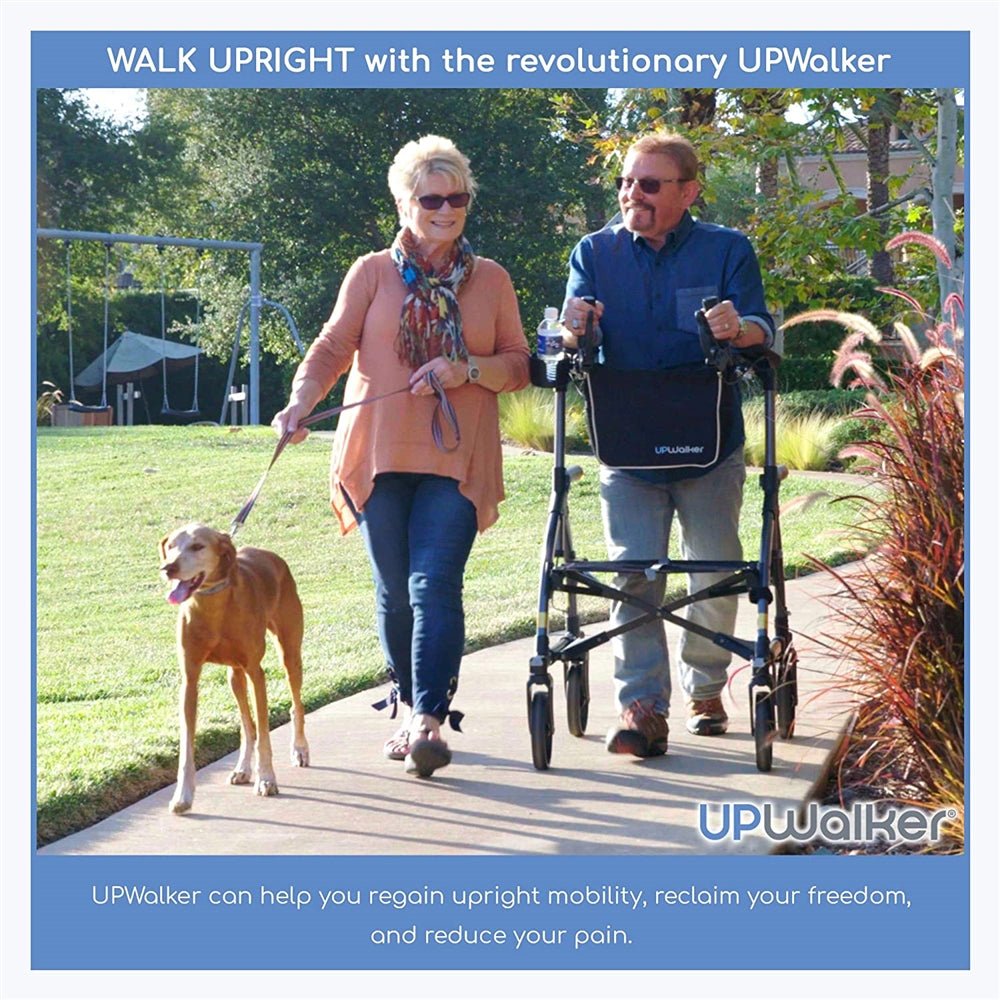 UPWalker Upright Walking Aid – Forearm Support Upright Rollator Walker for Improved Posture - Medical Department Store