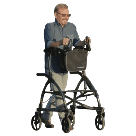 UPWalker Upright Walking Aid – Forearm Support Upright Rollator Walker for Improved Posture - Medical Department Store