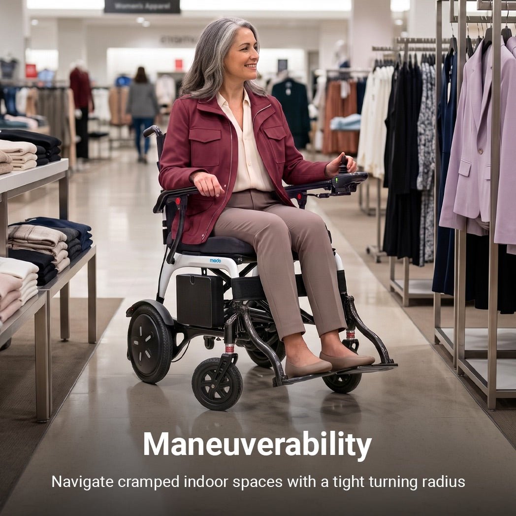 WHILL Modo Breeze Lightweight Folding Power Wheelchair - Medical Department Store
