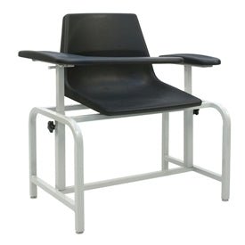 Winco Blood Drawing Chair 2571 – Plastic Seat Phlebotomy Chair with Adjustable Armrests