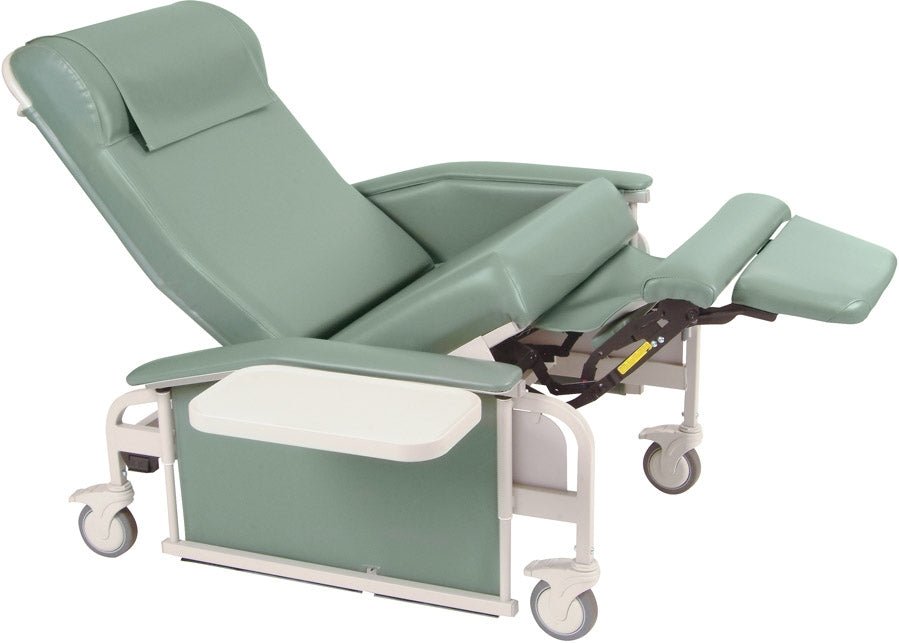 Winco 6570 XL Drop Arm Trendelenburg Bariatric CareCliner with Nylon Casters* - Medical Department Store
